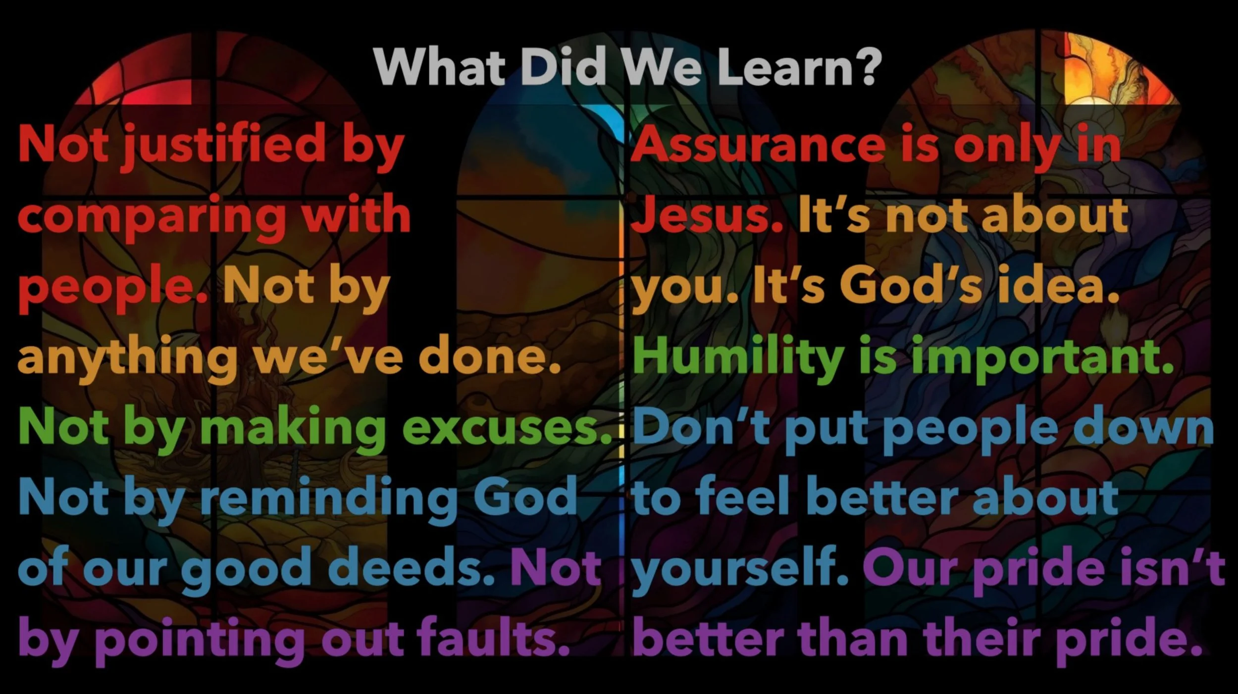 Luke 18:9-14 "Pride"