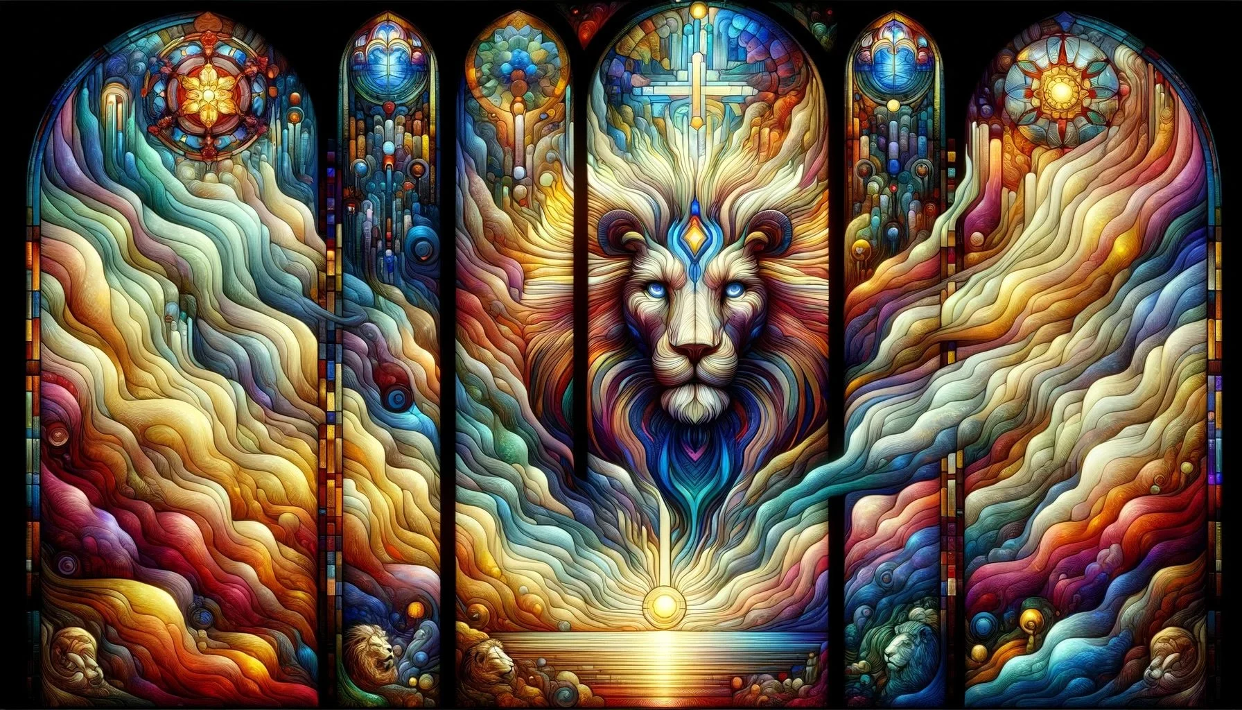 Four Faces of Worship 2 Lion Face 