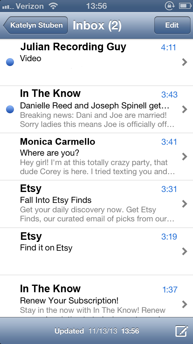 IPhone Insert - Inbox