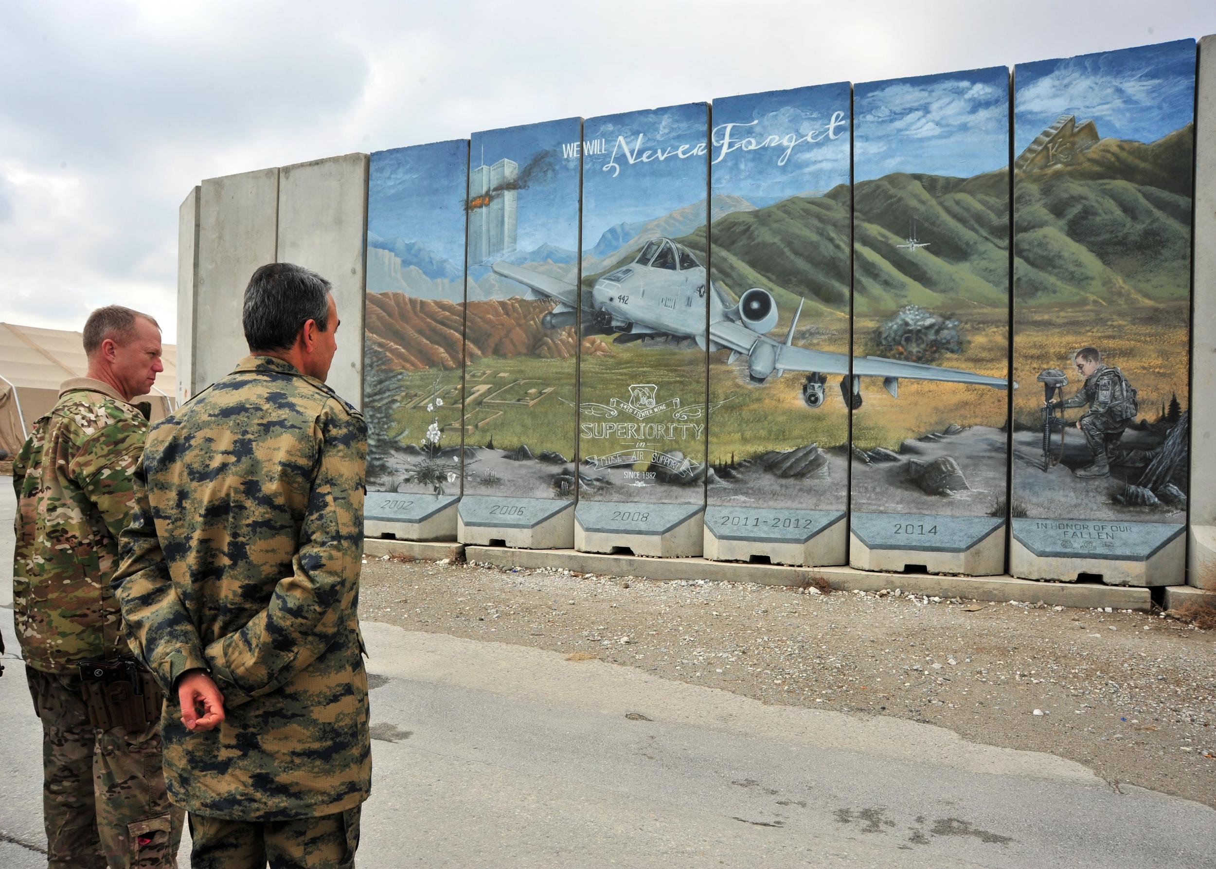 Bagram Airfield Memorial Mural - Bagram, Afghanistan