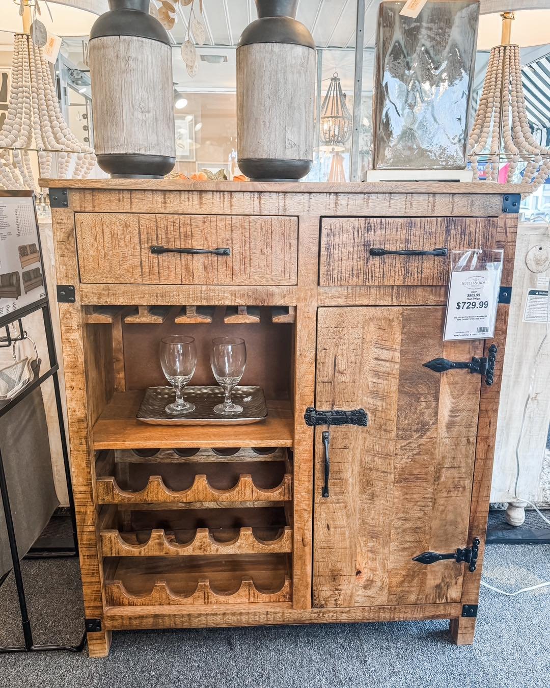 🚨 TAX FREE SALE STARTING TODAY 🚨 

Stop in this week and shop select floor model markdowns! 

This wine cabinet is just one of the great items ready to take home today! This beauty has space to store 12 wine bottles and stemware! 

No Tax Sale Pric