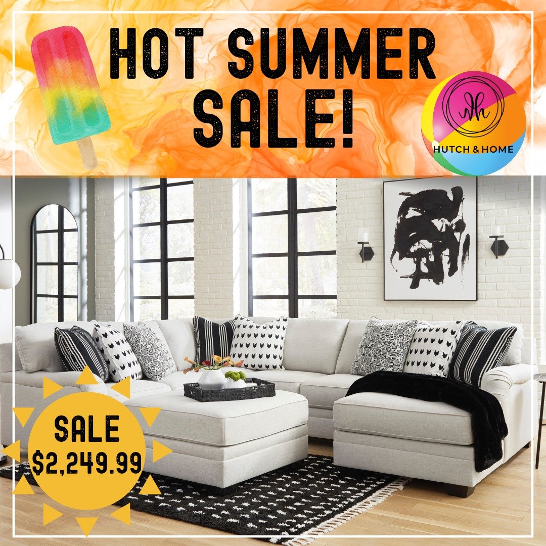 Beat the heat here at Hutch &amp; Home and shop our Hot Summer Sale 🔥☀️

Stop in today and check out some great floor model discounts! 

Hutch &amp; Home - Love Your Dwelling 🇺🇸
1224 7th Ave. - Beaver Falls, PA 
724-843-7375
.
Open Mon - Fri 10:00