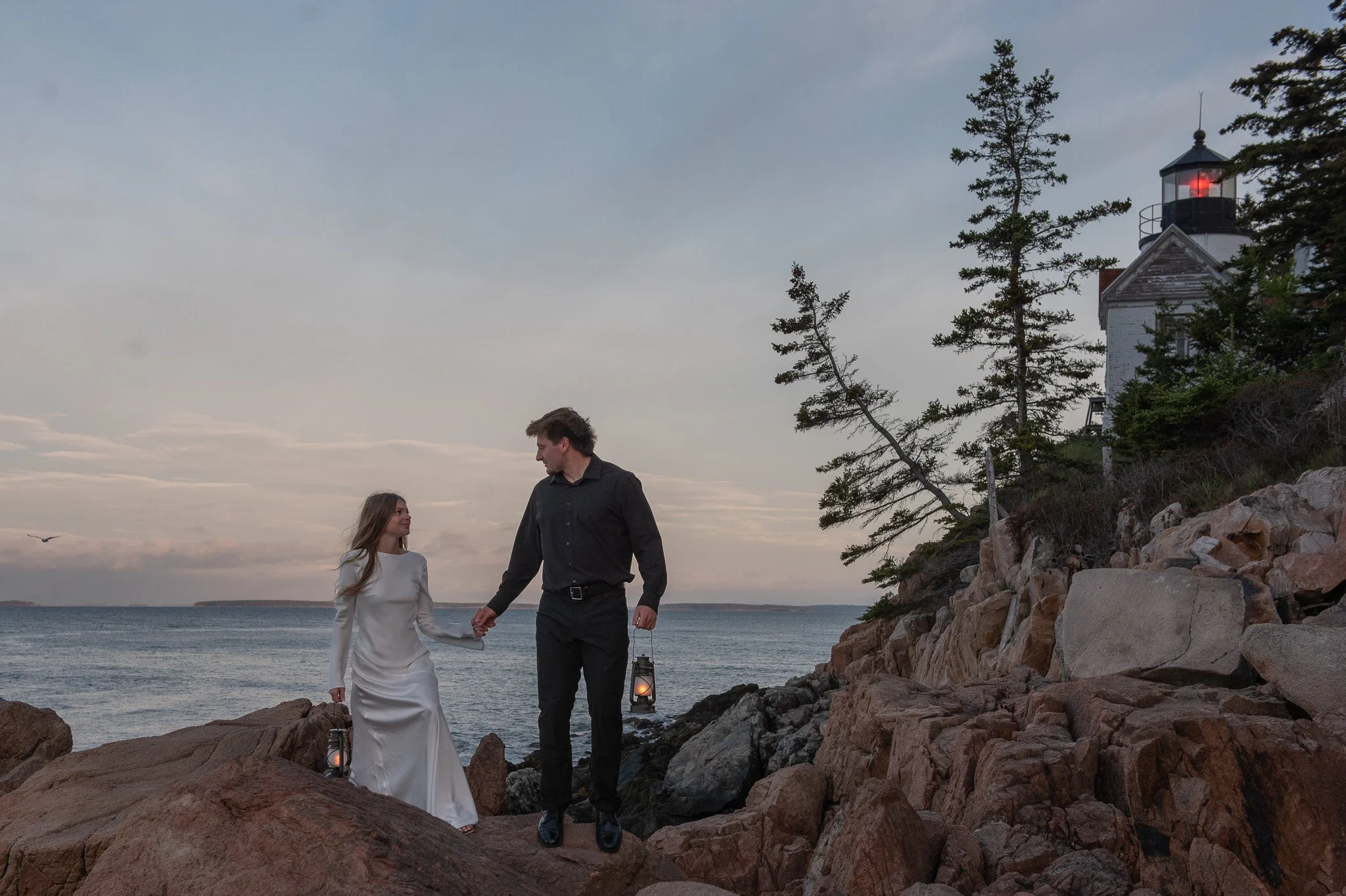 bass harbor acadia elopement