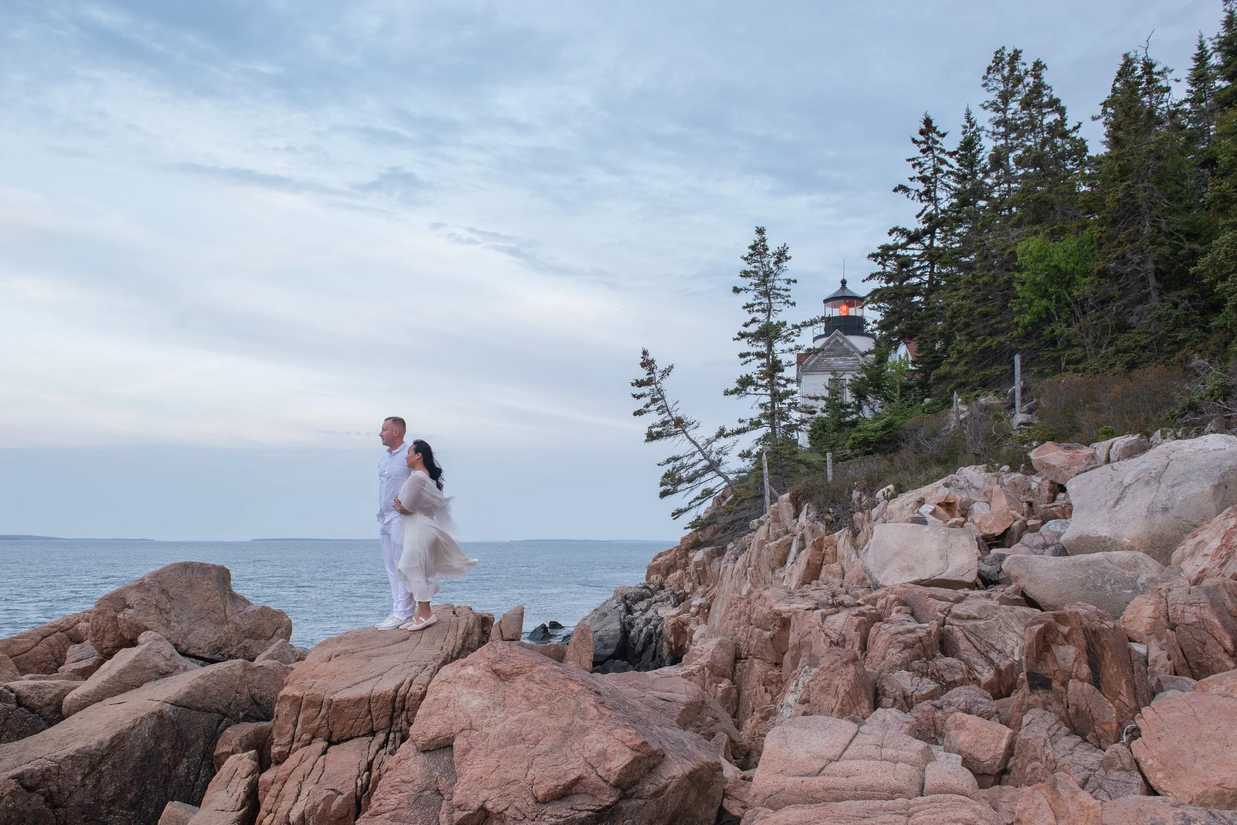bass harbor lighthouse elopement