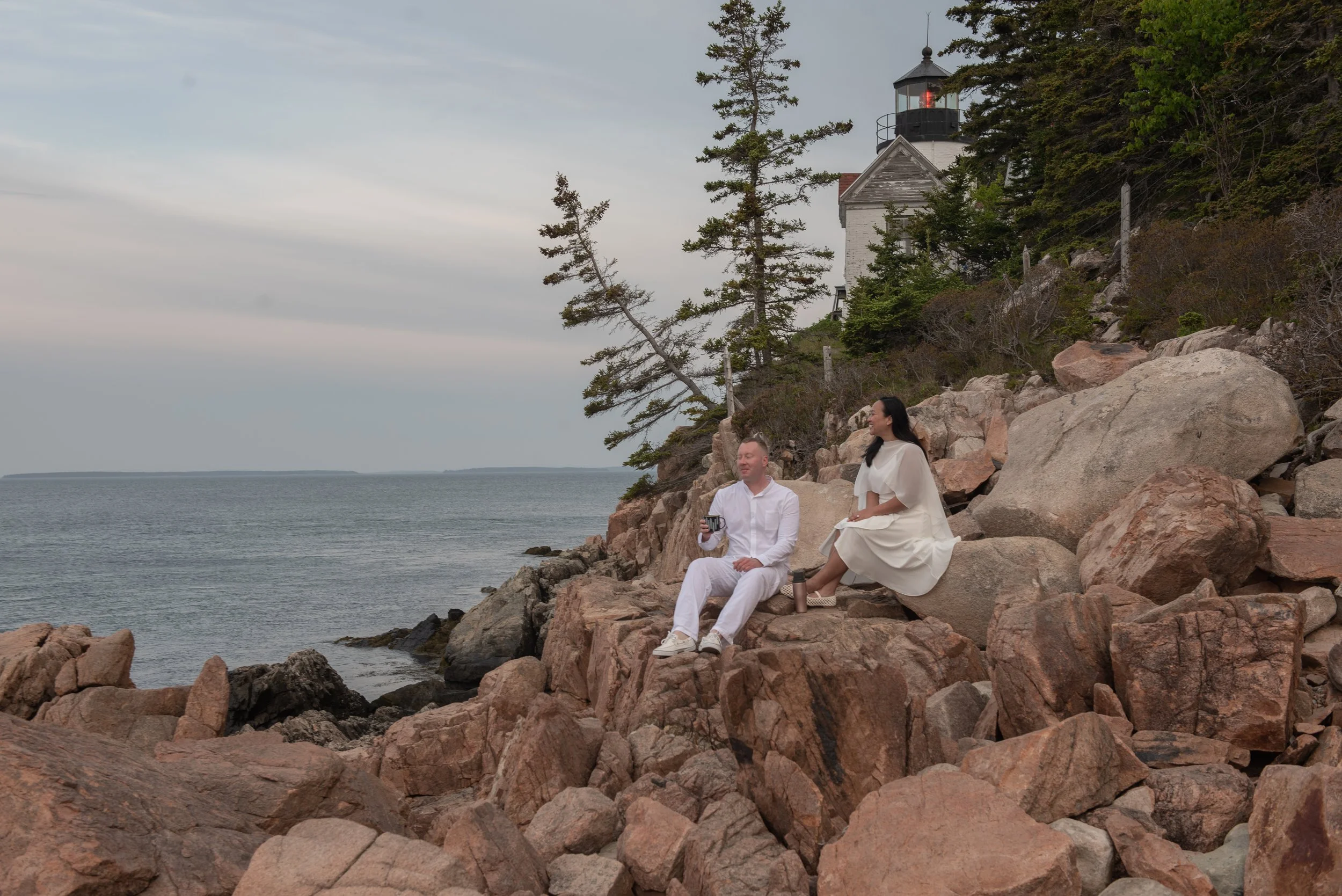 acadia national park sunrise elopement