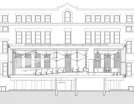the forum - south section and elevation-layer 1.jpg