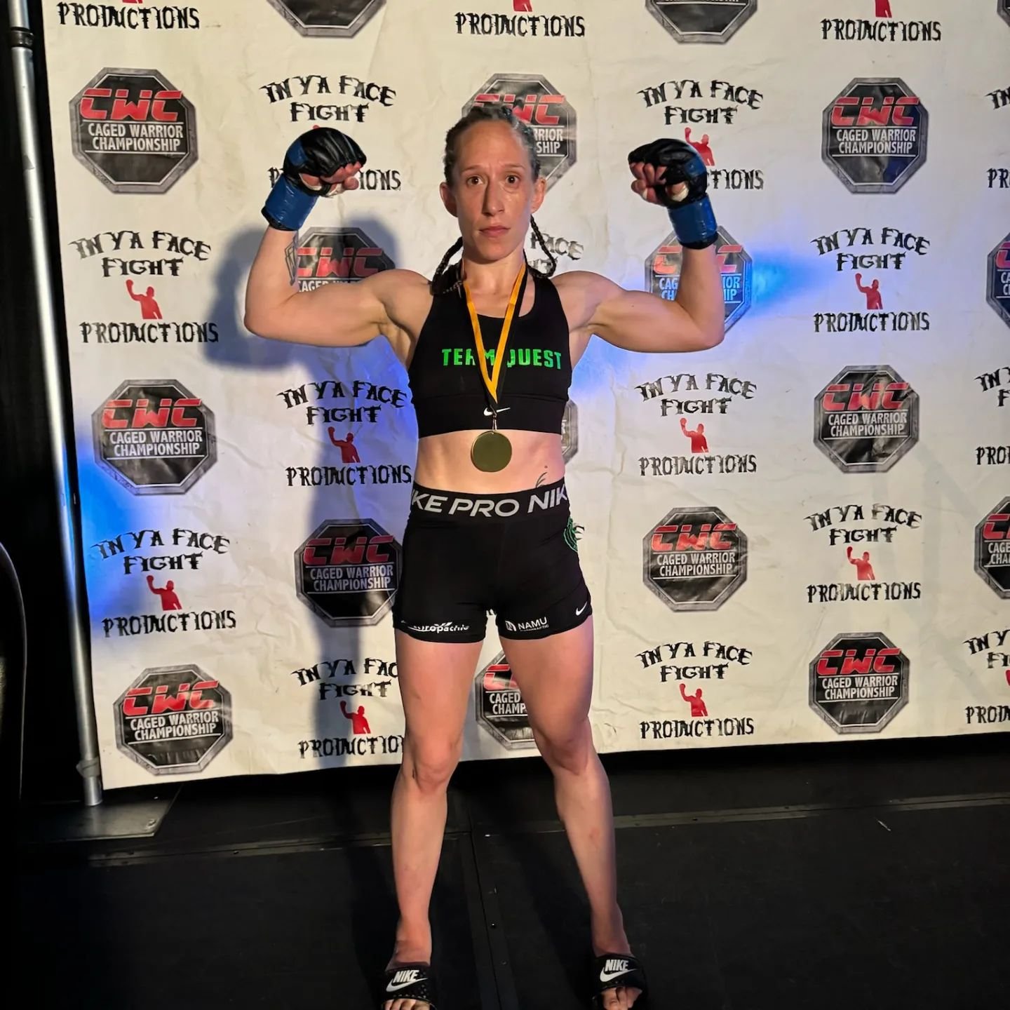 👏 Caree Hill executed her game plan well!  She dominated both rounds and won by KO end of the second round. Her opponent did not answer the bell.

Congratulations, great job! 🥇
