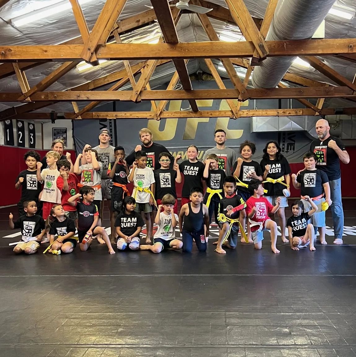 We just had our Belt Promotions for our Kid's Program. Congratulations and great job to all of our TUFF Tots and TUFF Tykes - they've been training hard and it shows. 

Team Quest runs youth classes all summer and all year. We'll also have a kids MMA