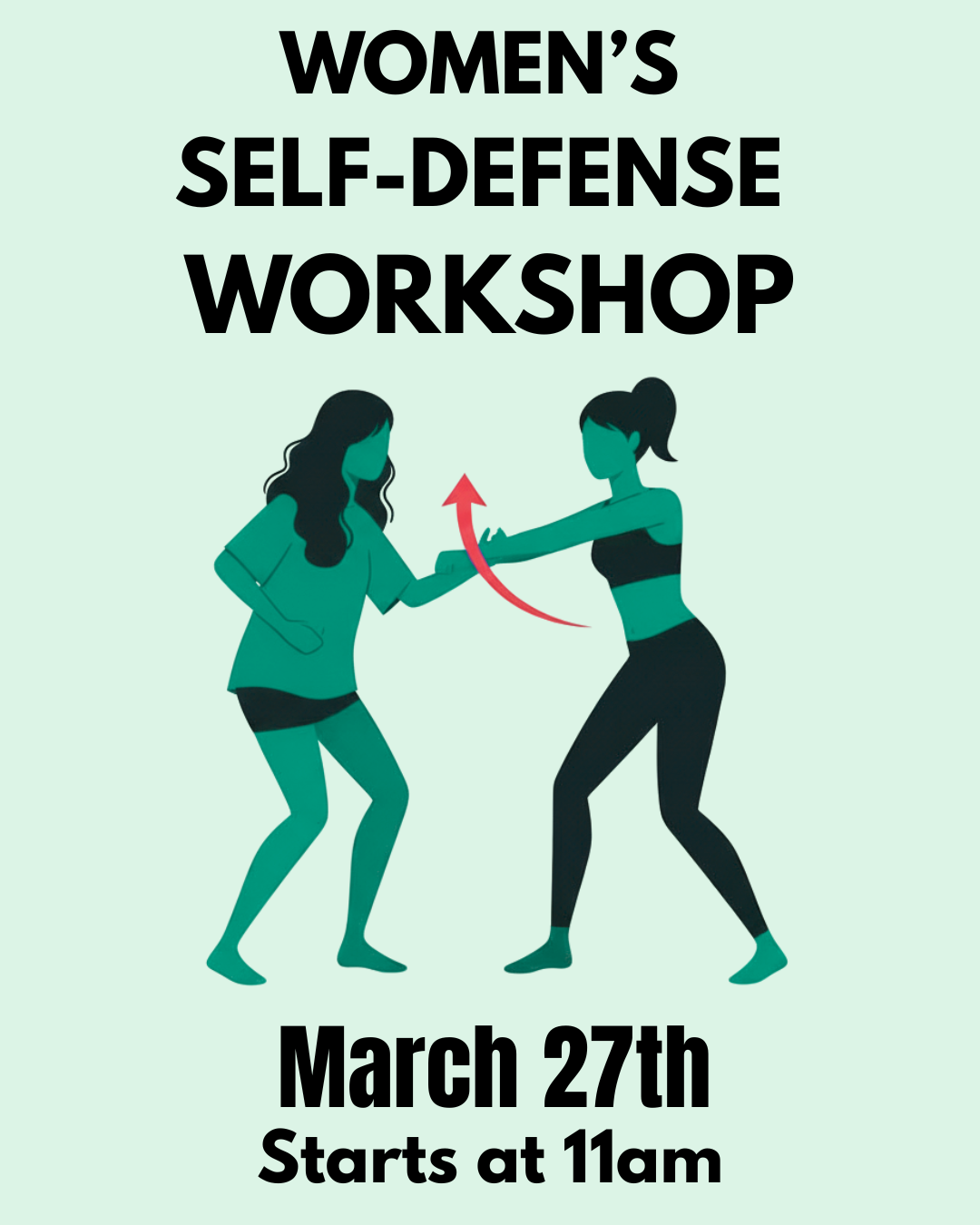 Private Self Defense Workshop 4/27/26