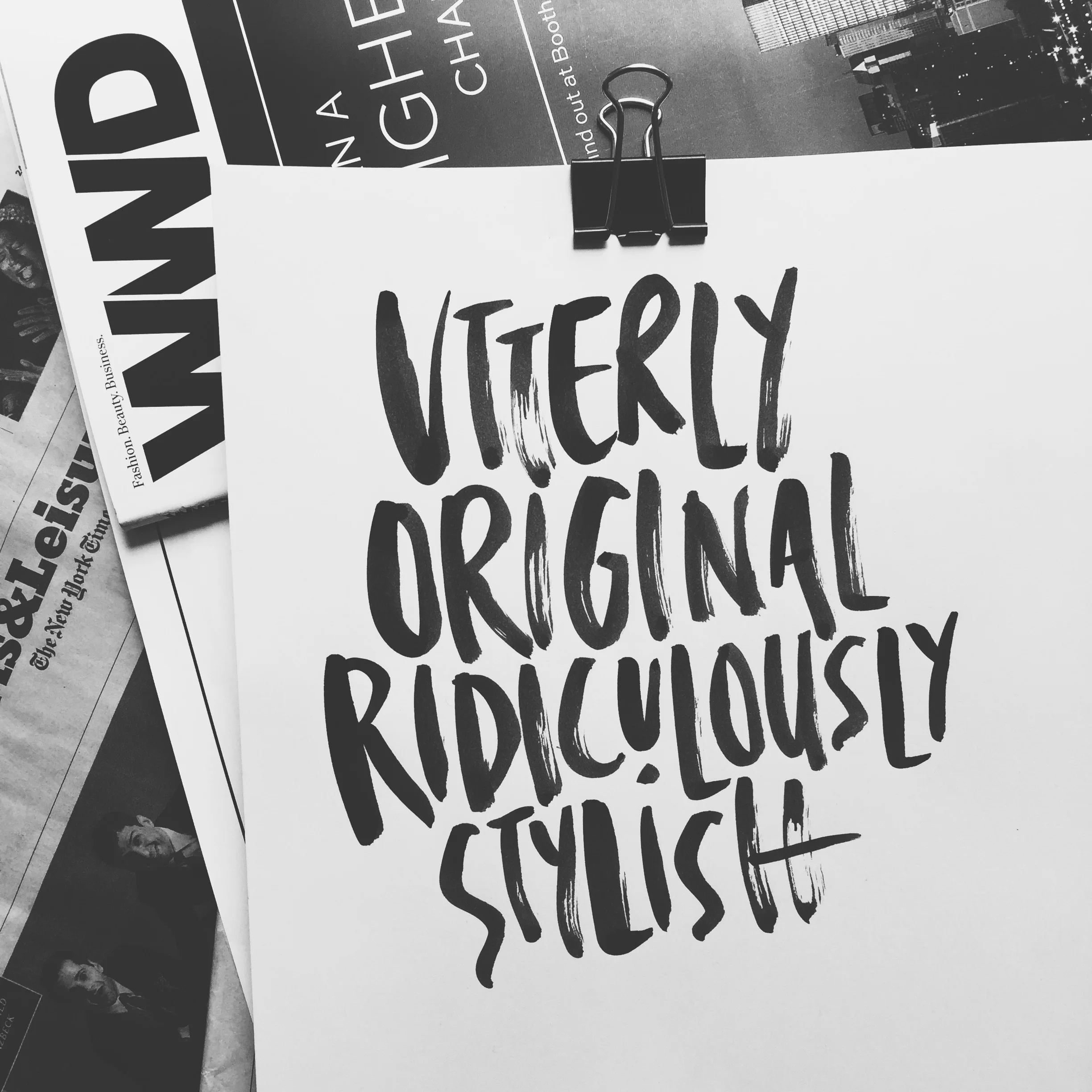  { Sometimes I draw type for projects but other times it's nice to just dilly-dally in my sketchbook. You can get a glimpse of the doodles  here  } 