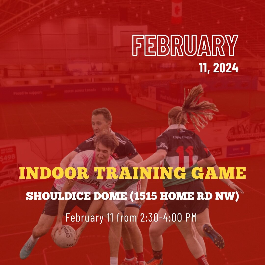 Grab your shoes and your competitive spirit folks, we are having our first training game of the year! 

On Sunday February 11, we are heading over to Shouldice Dome and having a competitive in team game! We ask that everyone comes at 2:30 PM so we ca