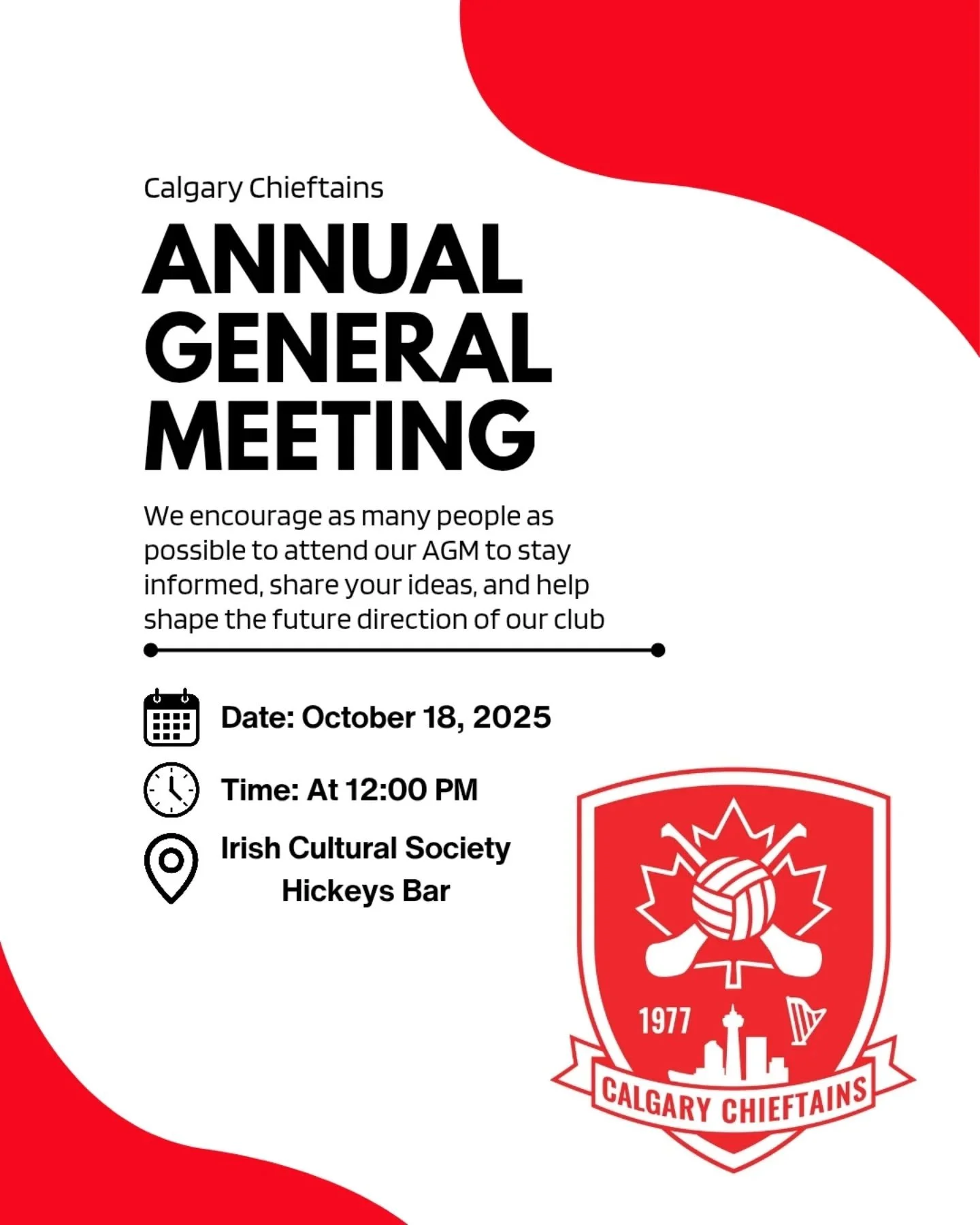 That time of year again for our AGM. We really encourage all of our members to attend and voice their opinions on the future of the club and vote to select a new committee for 25/26. Well also be bringing along some of our lovely noggin hats for ever