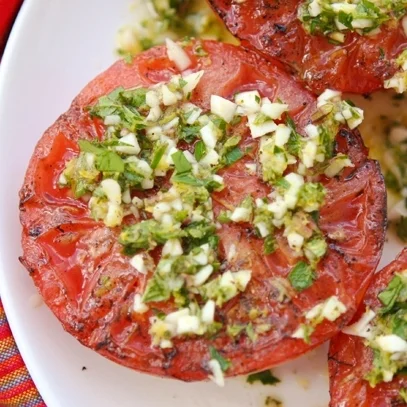 Grilled Tomatoes with Herbs and Lemon