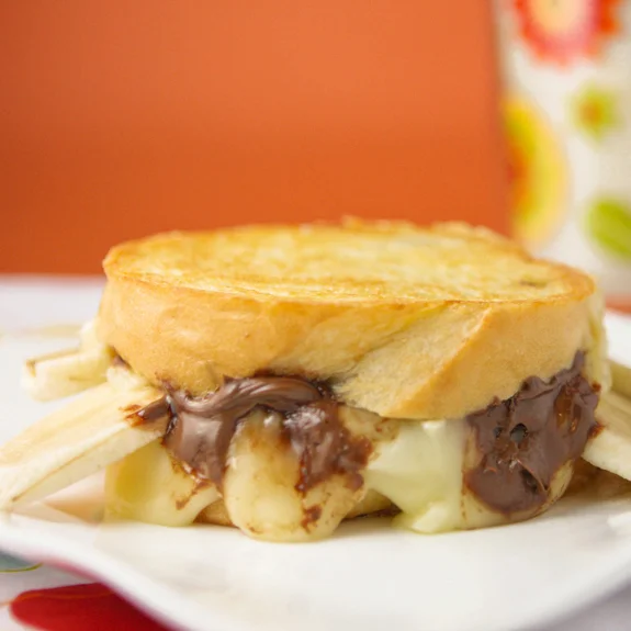 Nutella Brie-Nana Grilled Cheese Sandwich