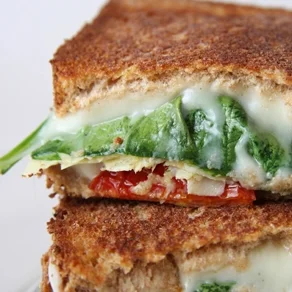 Artichoke and Sun-Dried Tomato Grilled Cheese Sandwich