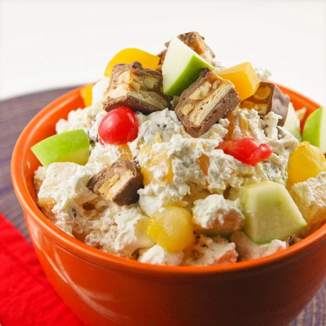 Candy Bar Fruit Salad