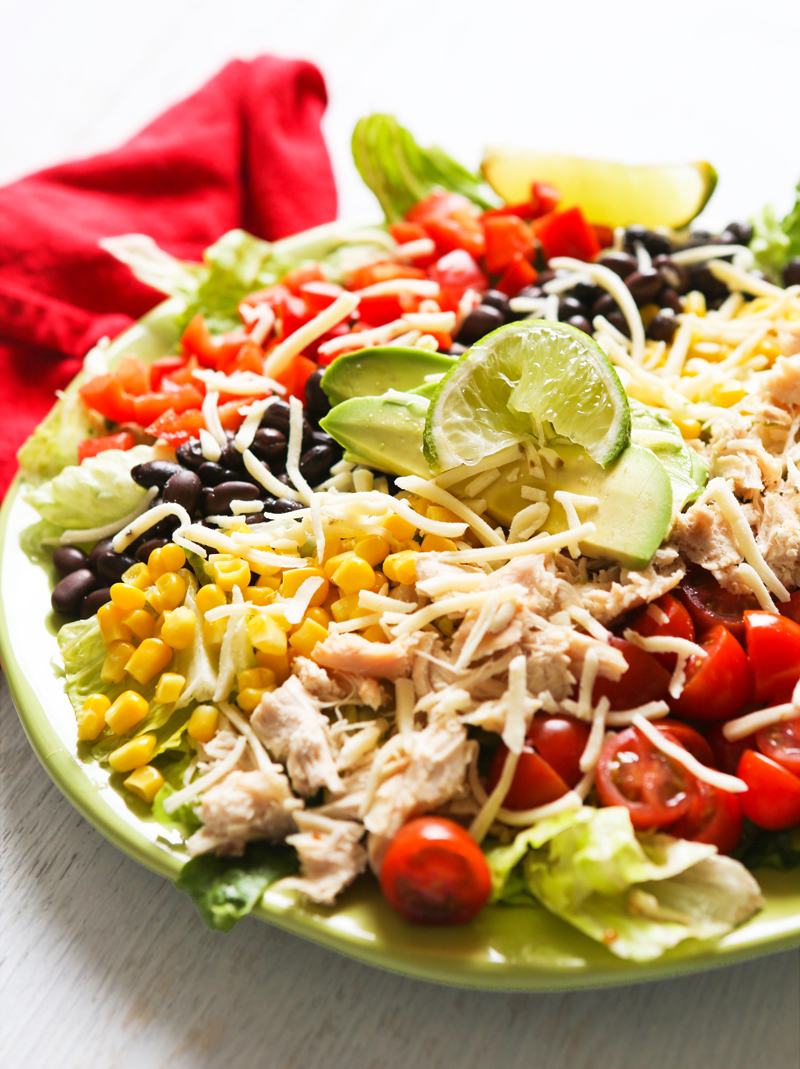 Southwest Chicken Salad Recipe with Avocado Ranch Dressing