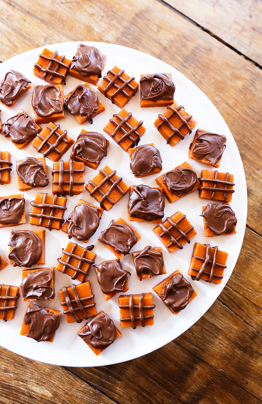 Party platter of butterfinger pieces