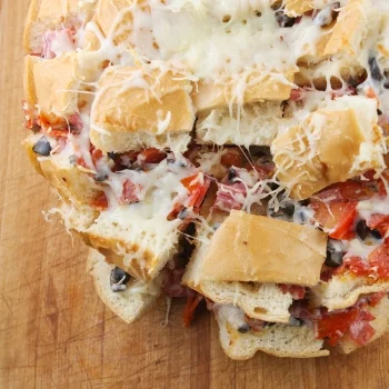 Loaded Pull-Apart Antipasto Bread