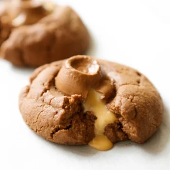 Chocolate Rolo Thumbprint Cookies