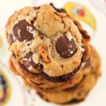 Ganache-Stuffed Chocolate Chip Cookies