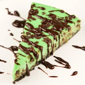 Mint Chocolate Chip Cheesecake