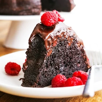Chocolate Raspberry Bundt Cake