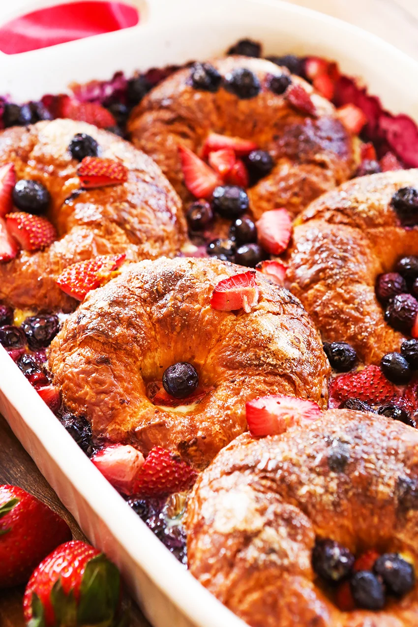 Mixed Berry Croissant Breakfast Bake Recipe
