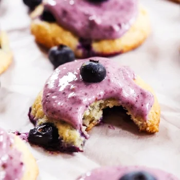 Blueberry Ice Cream Cookies