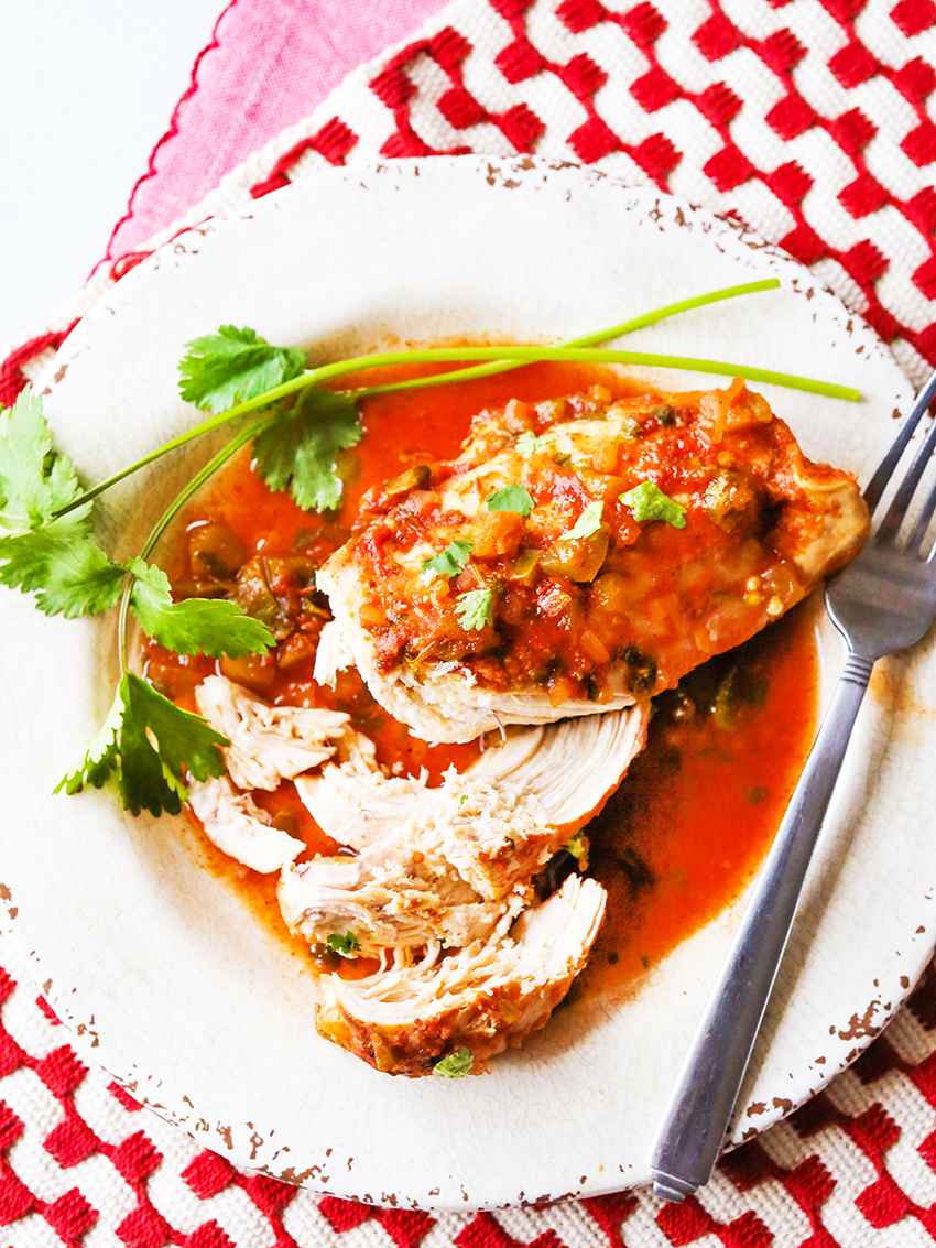 Cilantro Lime Chicken Made in a Slow Cooker Pip and Ebby