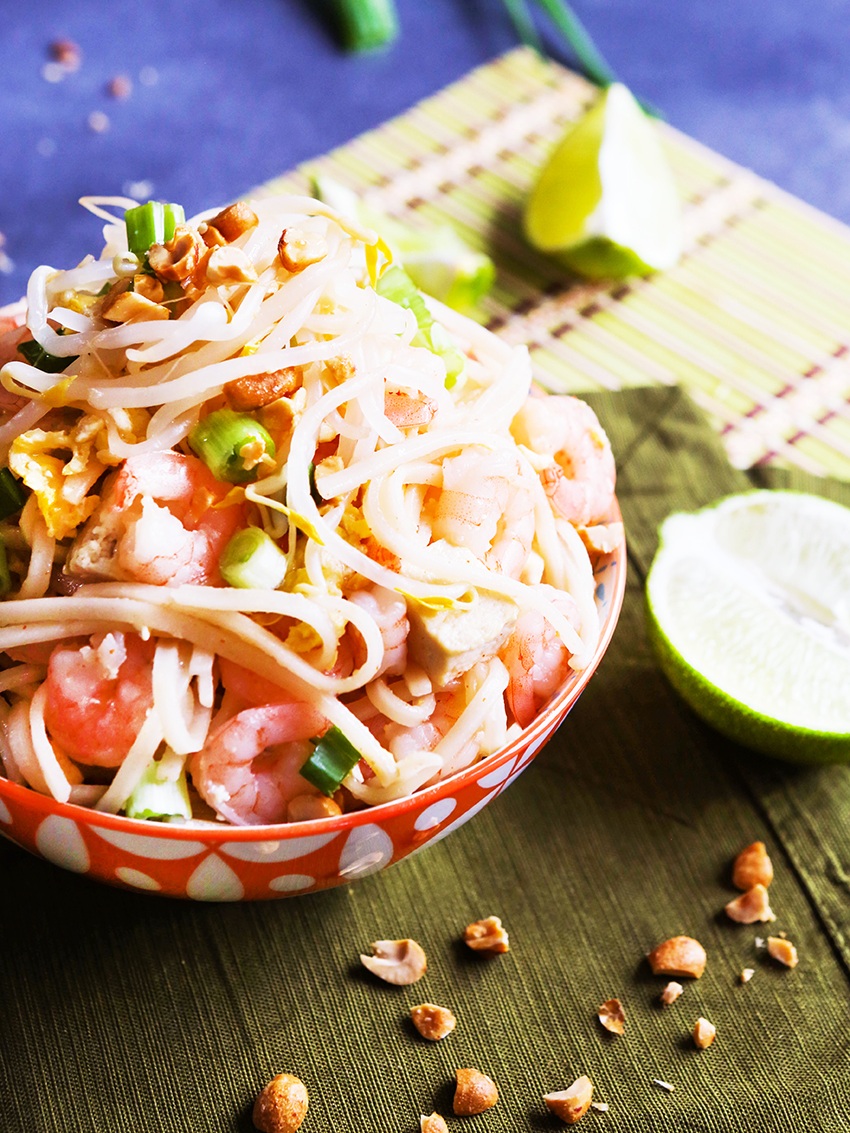 Easy Pad Thai Recipe with Shrimp and Tofu - Pip and Ebby