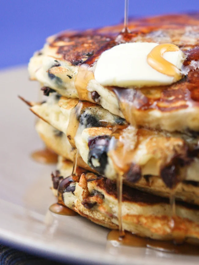 Chocolate Chip Blueberry Pancakes Recipe
