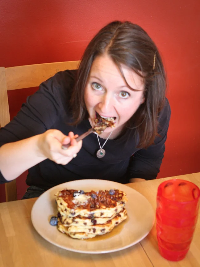 Chocolate Chip Blueberry Pancakes Recipe