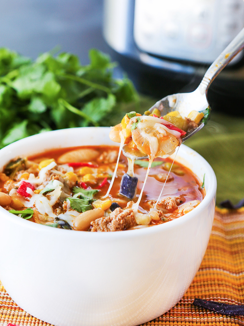 Instant Pot Turkey Chili With Beans Pip And Ebby