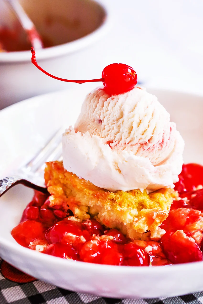 Instant Pot Cherry Dump Cake - 