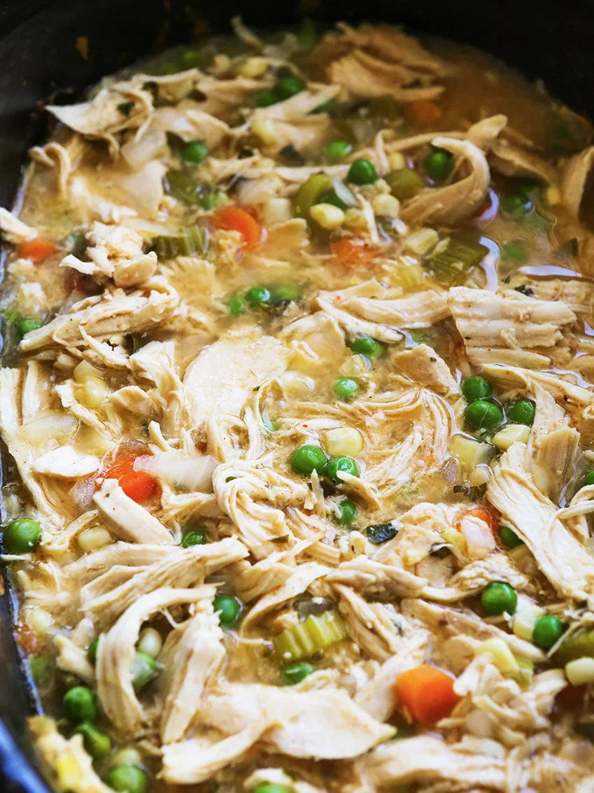 BEST Crock Pot Chicken Pot Pie Recipe VIDEO