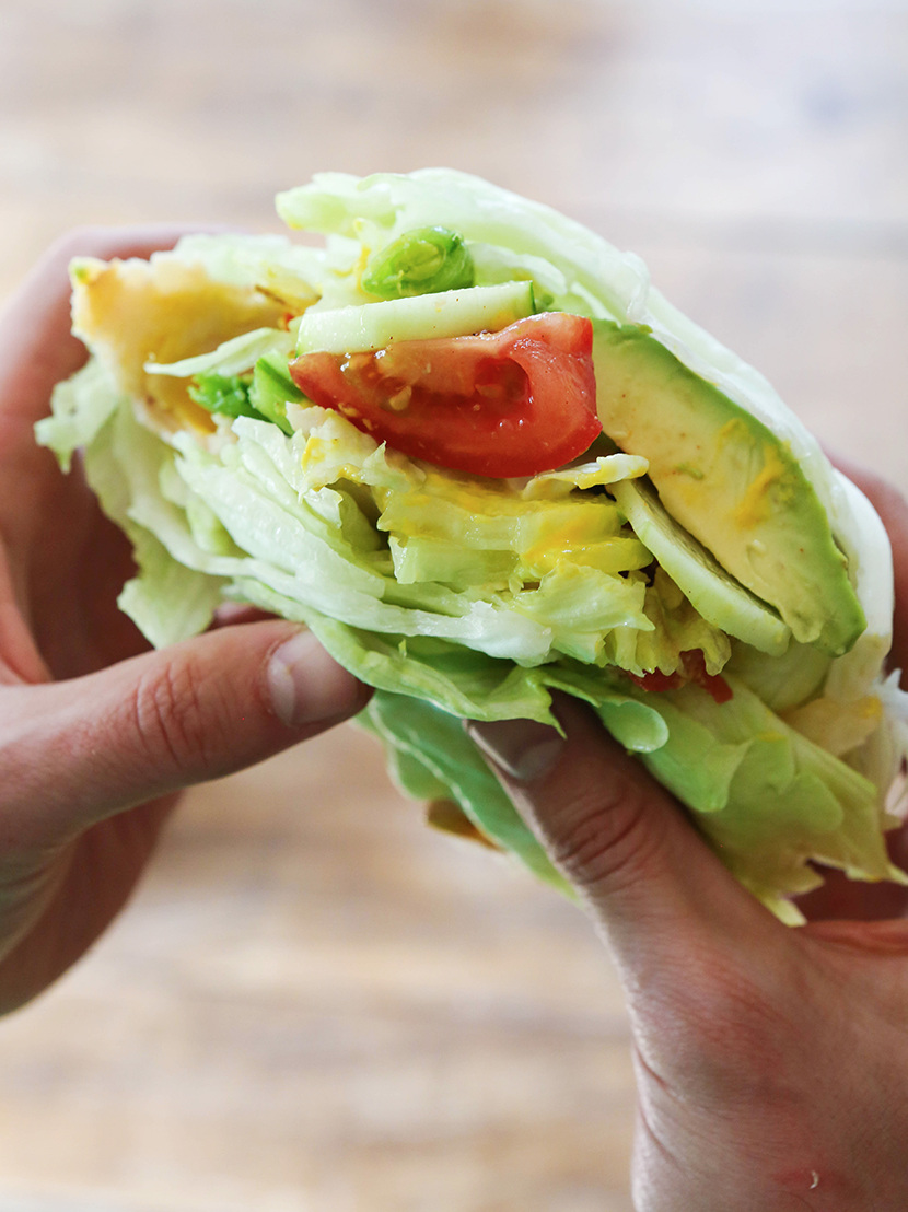 How to Make a Lettuce Wrap Sandwich