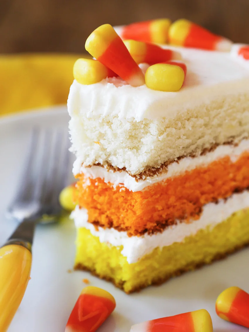 Festive Candy Corn Cake Recipe