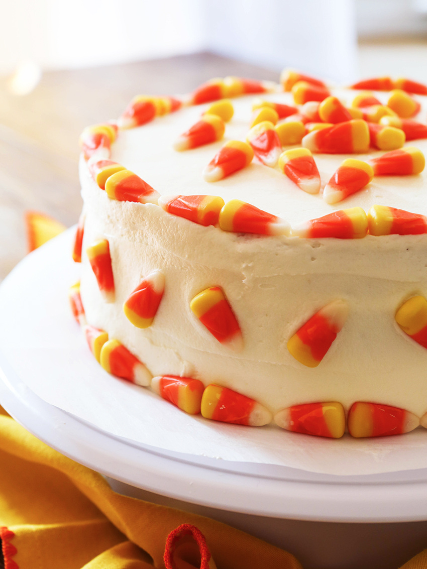 Festive Candy Corn Cake Recipe