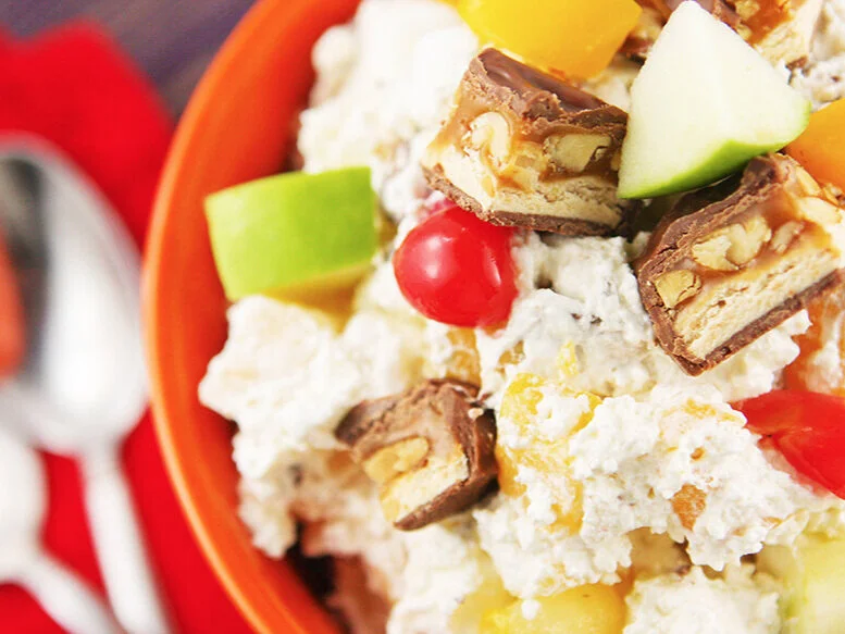 Easy Snickers Fruit Salad Recipe