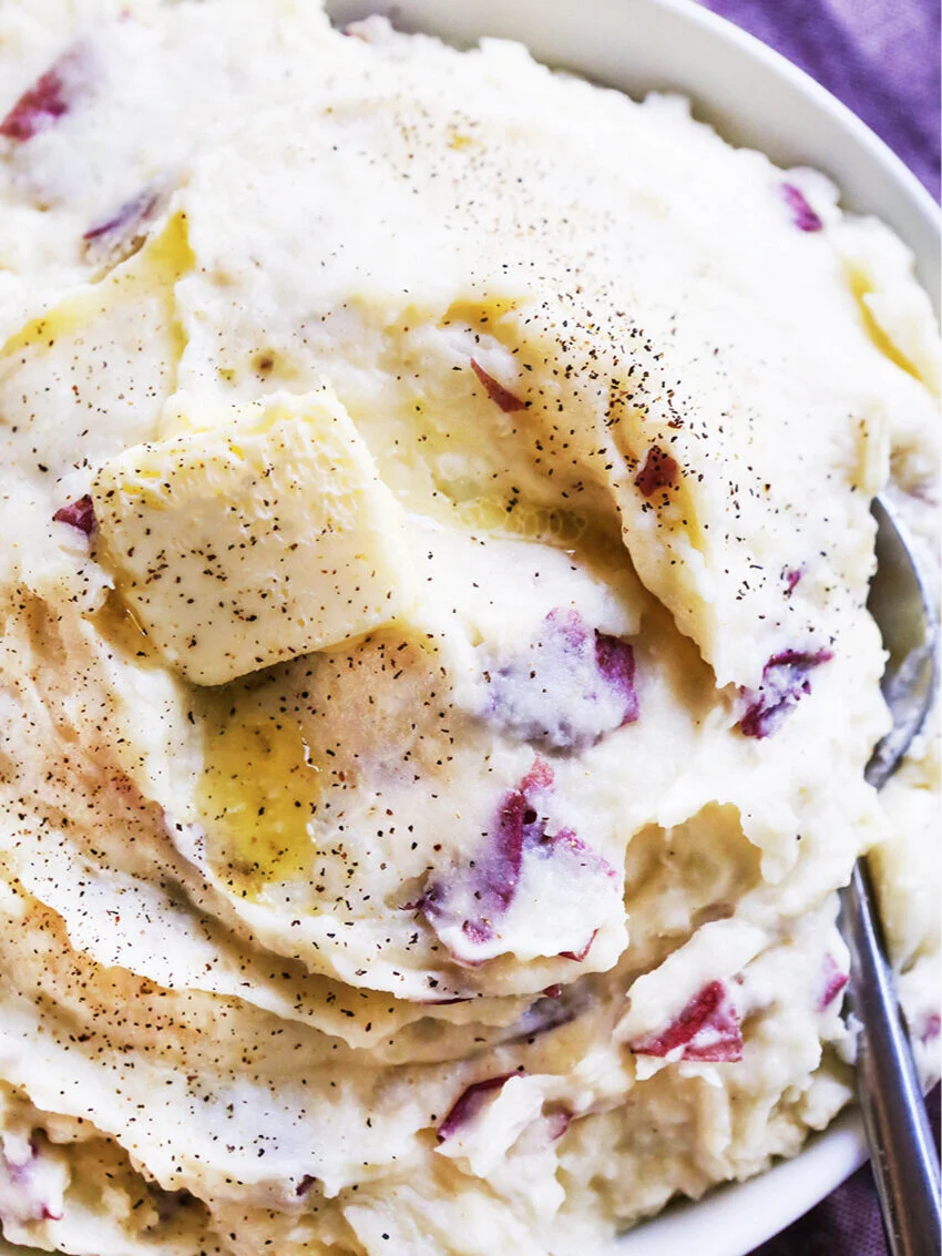 Mashed Potatoes with Red Potatoes