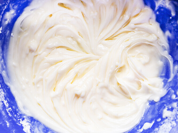 Sugar and egg cookie batter 