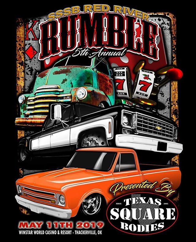 Repost from @raisehail - Whose ready? If you&rsquo;re into classic trucks, have always wanted one or just love checking out car shows, come out to the @redriverrumble at the @winstar_world casino May 11th. Tons of great trucks and my shop @okcdentsho
