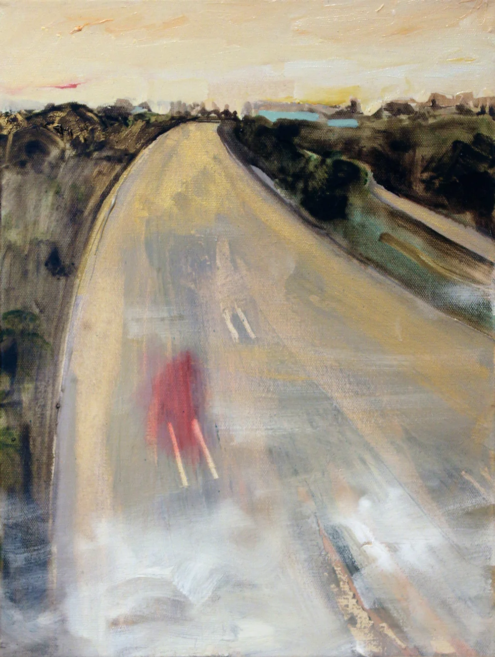 Eastern peach 2012 Oil on board. 61x46cm