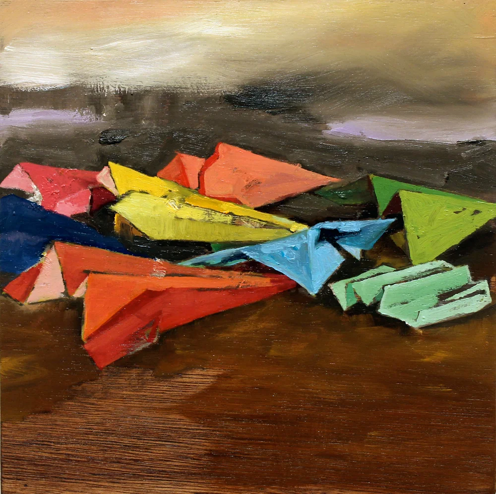 Planes II. 2012. Oil on board. 30x40cm