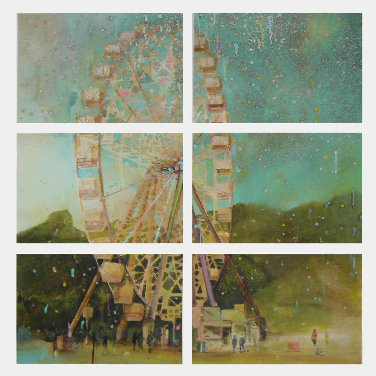 Big Wheel. 2010 Acrylic on paper. 145x115cm
