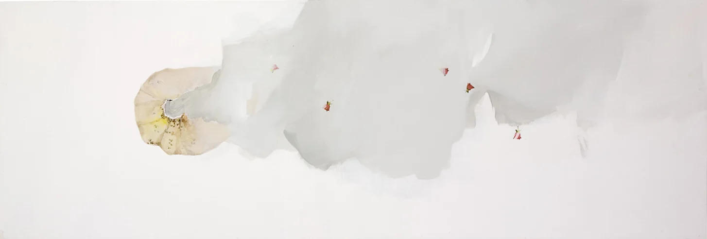 Ash. 2006 Acrylic on board 45x100cm