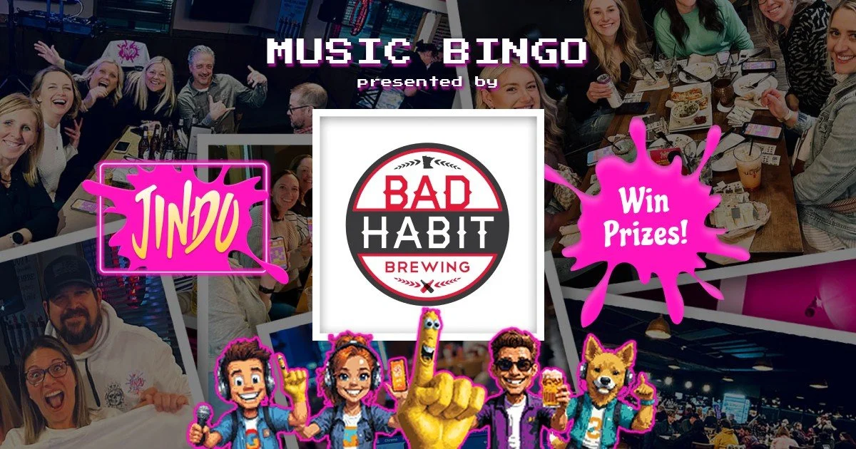 🎶🖤 Black Friday Music Bingo is BACK! 🖤🎶

Music bingo starts TONIGHT at 7pm hosted by Jindo!
All you need is your phone to play.
(Some friends would help too&hellip; 😉)

Each round, the winner gets a free pint!
Bring your crew, grab a beer, and k
