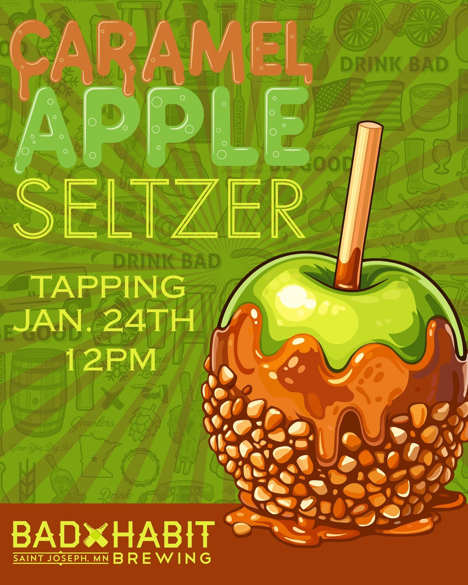 🍏 TASTE LIKE CHILDHOOD (BUT FOR ADULTS) 🍎

Remember being a kid and the pure joy of unwrapping a Caramel Apple Sucker? The tart green apple crunch followed by that smooth, buttery caramel... we&rsquo;ve captured that exact magic in a glass! 🍭✨

Th