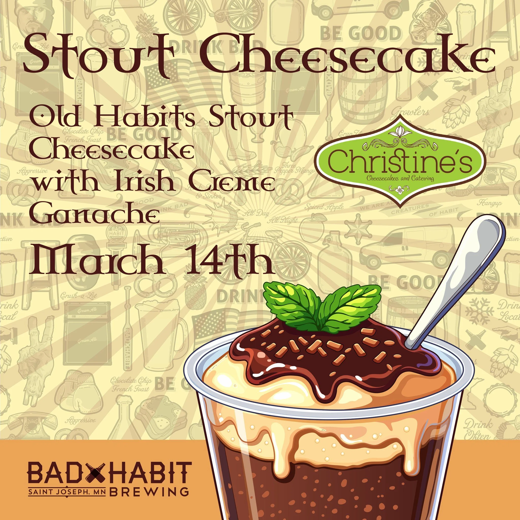 When craft beer meets craft baking, magic happens. ✨

We&rsquo;re thrilled to partner with @christinescheesecakes for our latest release. She&rsquo;s taken our signature Old Habits Stout and transformed it into a rich, creamy cheesecake that perfectl
